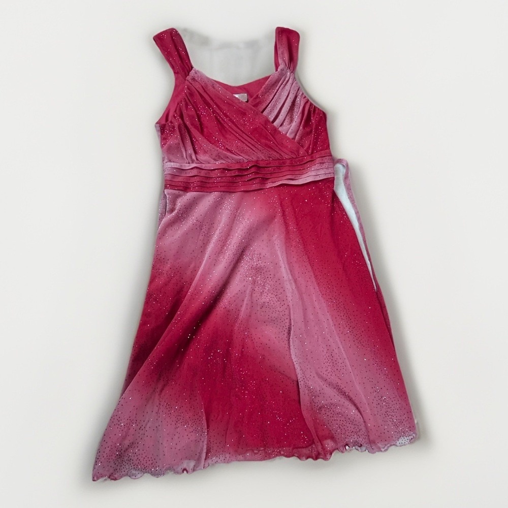 emily west girls dress Pink Sparkle Ombré Sleeveless 10/12